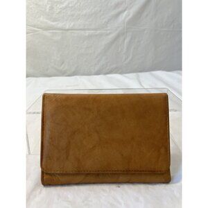 Genuine Leather Tan Brown Wallet trifold made in India